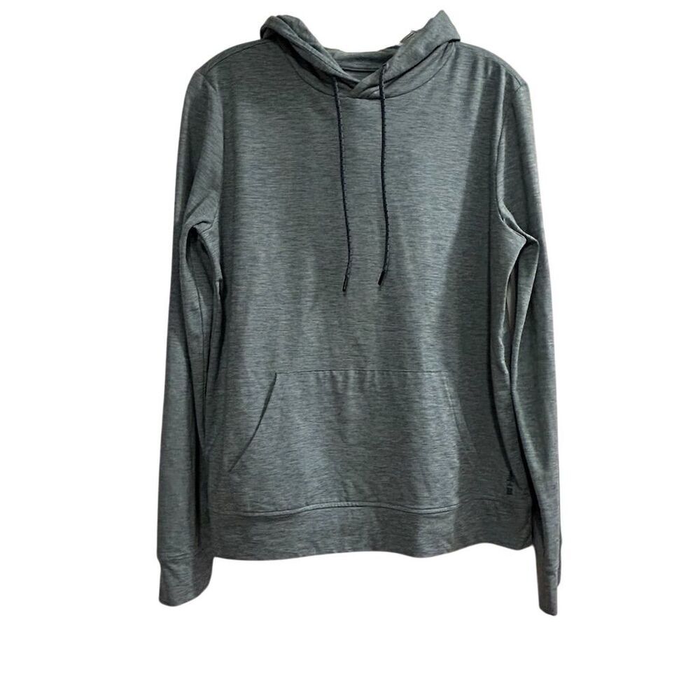 Bass Women's M Blue Green Pullover Hoodie Lightweight‎ Kangaroo Pocket